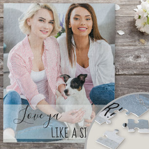 Puzzle Je t'aime comme une sœur Photo personnalisée