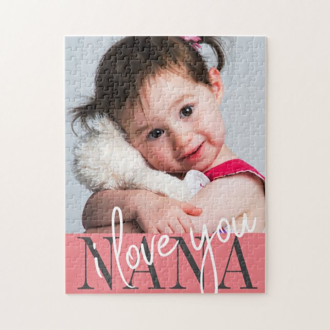 Puzzle Je t'aime Nana Photo (Vertical)