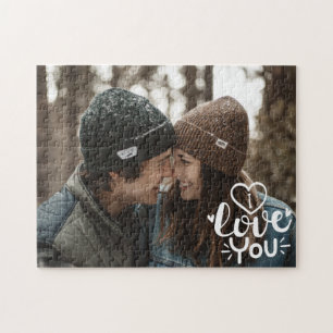 Puzzle Je t'aime Personnalisé Photo Overlay Valentines Ca