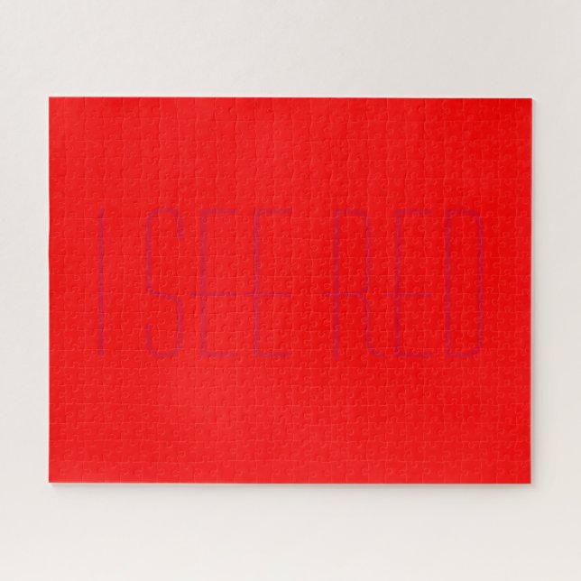 Puzzle je vois du rouge (Horizontal)