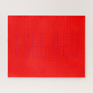 Puzzle je vois rouge