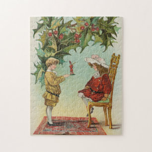 Puzzle Je vous souhaite un Joyeux Noël - carte postale vi