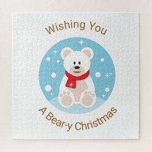 Puzzle Je vous souhaite un Noël à l'ours