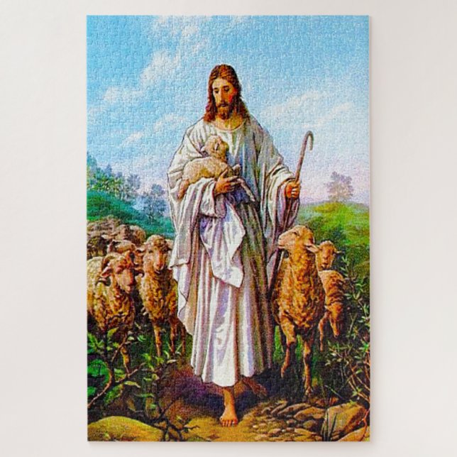 Puzzle Jean 10:7-21 Je suis le bon berger (Vertical)
