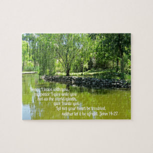 Puzzle Jean 14:27 Paix Je pars avec toi...