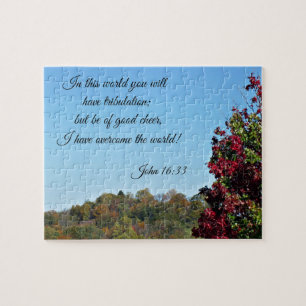 Puzzle Jean 16:33 Dans le monde vous aurez...