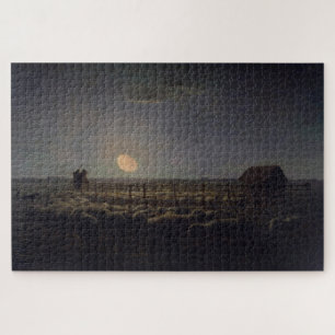 Puzzle Jean-Francois Millet - Plié, Lune 1860