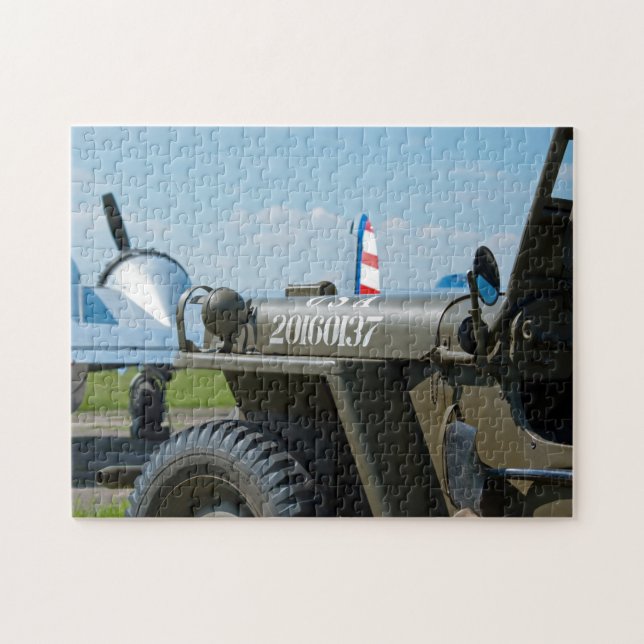 Puzzle Jeep et avion (Horizontal)