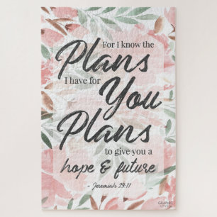 Puzzle Jeremiah 29:11 Écriture : GraphicLoveShop