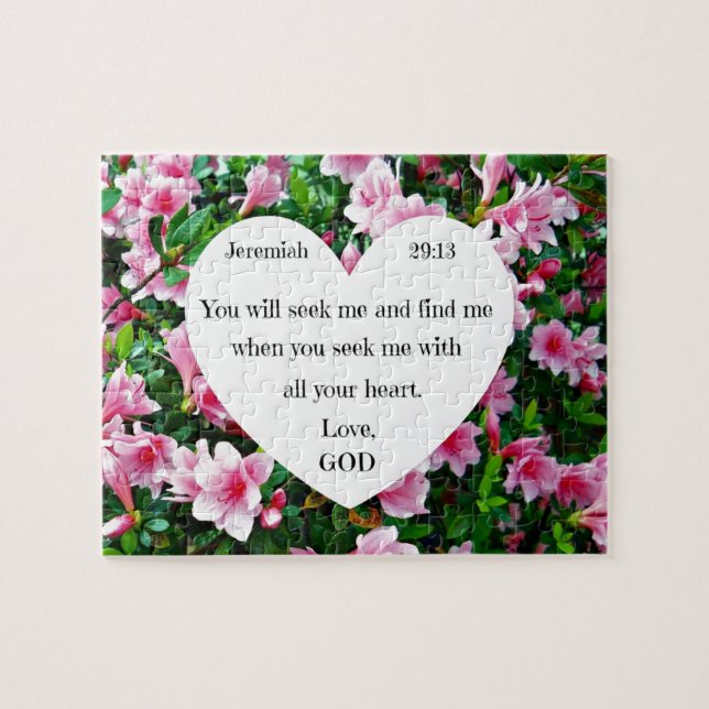 Puzzle Jérémie 29:13 (Horizontal)