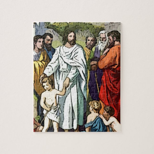 Puzzle Jésus aime les petits enfants (Vertical)