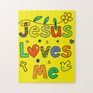 Puzzle Jésus m'aime