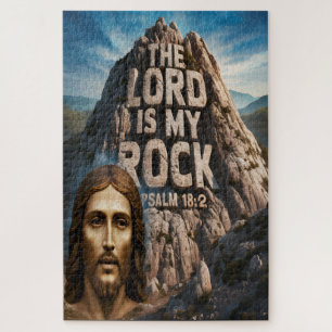 Puzzle Jésus, mon rocher d'âge Le Seigneur est mon rocher