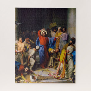 Puzzle Jésus nettoyant le temple par Carl Bloch