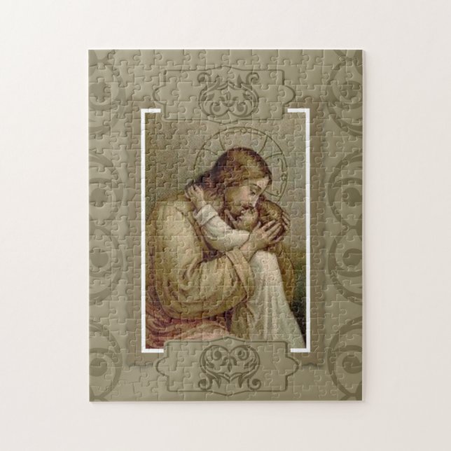 Puzzle Jésus tenant l'enfant de jeune fille (Vertical)