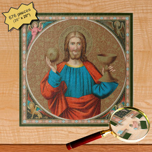Puzzle Jésus tenant l'Eucharistie (SNV 050)