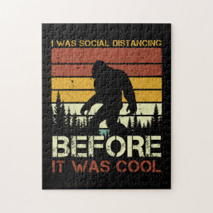 Puzzle J'Étais Distante Sociale Avant Qu'Il Ne Soit Cool 