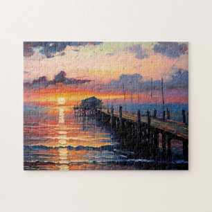 Puzzle Jetée En Bois Au Sunset Fine Art