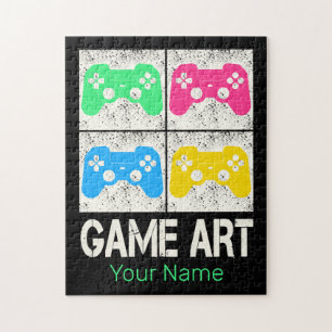 Puzzle Jeu Art Vintage Gamepad Retro Contrôleur Gamepad