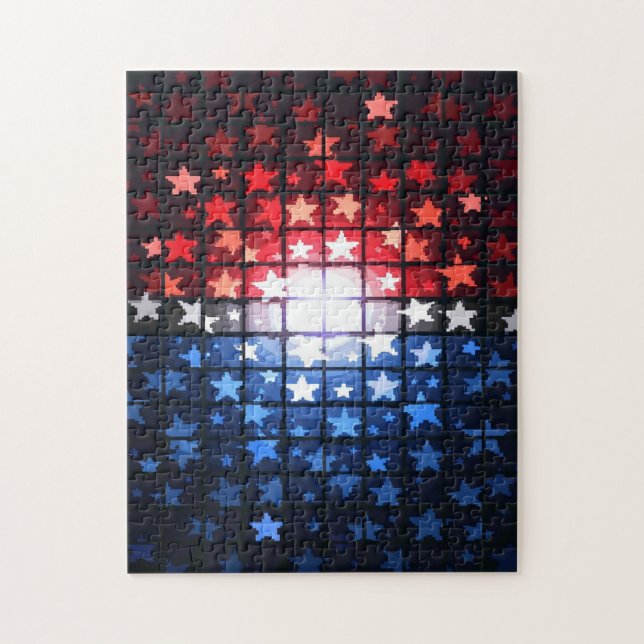 Puzzle Jeu d'activité de mosaïque à image cachée patrioti (Vertical)
