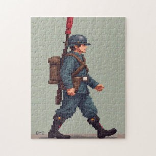 Puzzle Jeu d'activité de mosaïque à image cachée patrioti