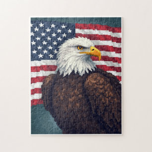 Puzzle Jeu d'activité de mosaïque à image cachée patrioti