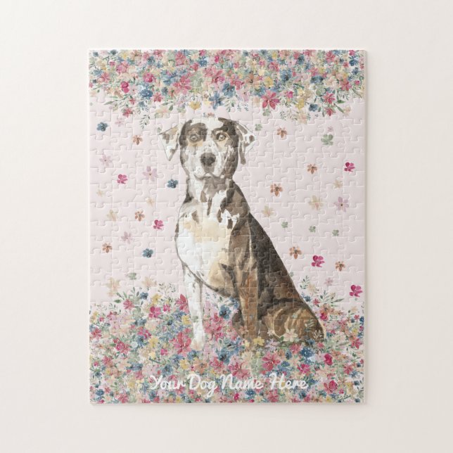 Puzzle Jeu de chiens léopards de Catahoula Louisiane (Vertical)
