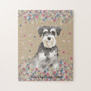Puzzle Jeu de chiot pour chien Schnauzer Miniature