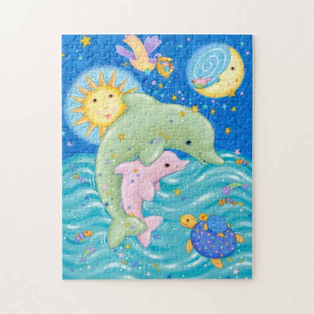 Puzzle Jeu de dauphins (Vertical)