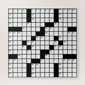 Puzzle Jeu de mots croisés noir et blanc drôle