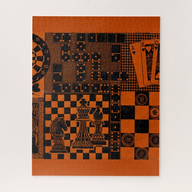 Puzzle jeu d'échecs dominos (Vertical)