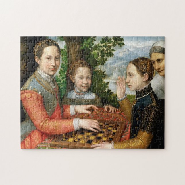 Puzzle Jeu d'échecs par Sofonisba Anguissola - vers 1555 (Horizontal)