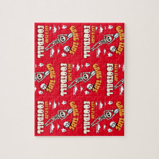 Puzzle Jeu Heure Jouons au football Halloween Drôle