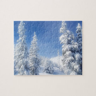 Puzzle Jeu Puzzle-scène hiver