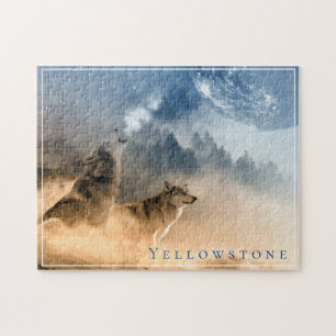 Puzzle Jeu Puzzle-Yellowstone de loup