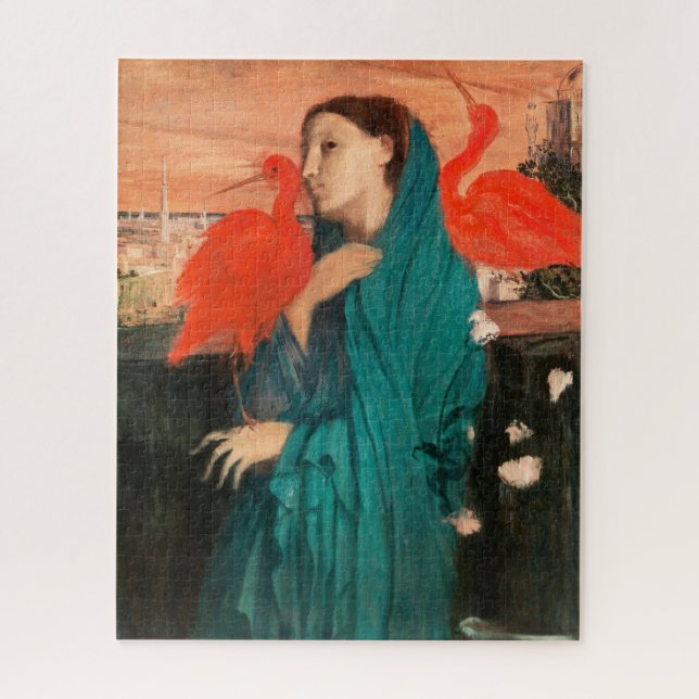 Puzzle Jeune femme avec Ibis par Edgar Degas (Vertical)
