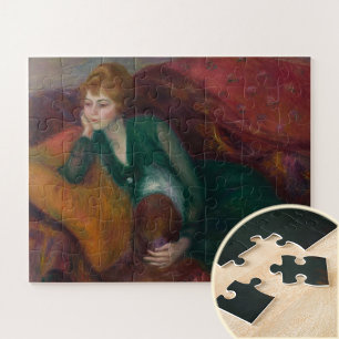 Puzzle Jeune femme en vert, William James Glackens