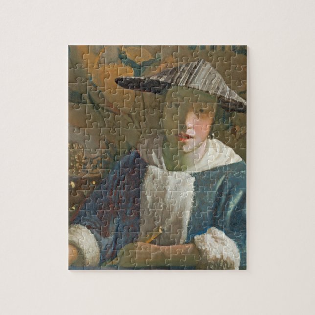 Puzzle Jeune fille avec une cannelure, c.1665-70 (Vertical)
