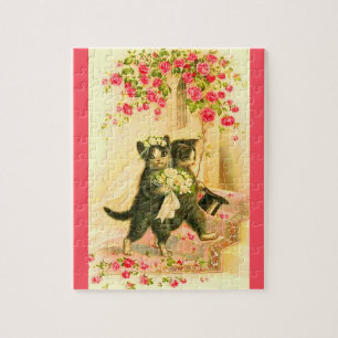 Puzzle jeune mariée de kitten