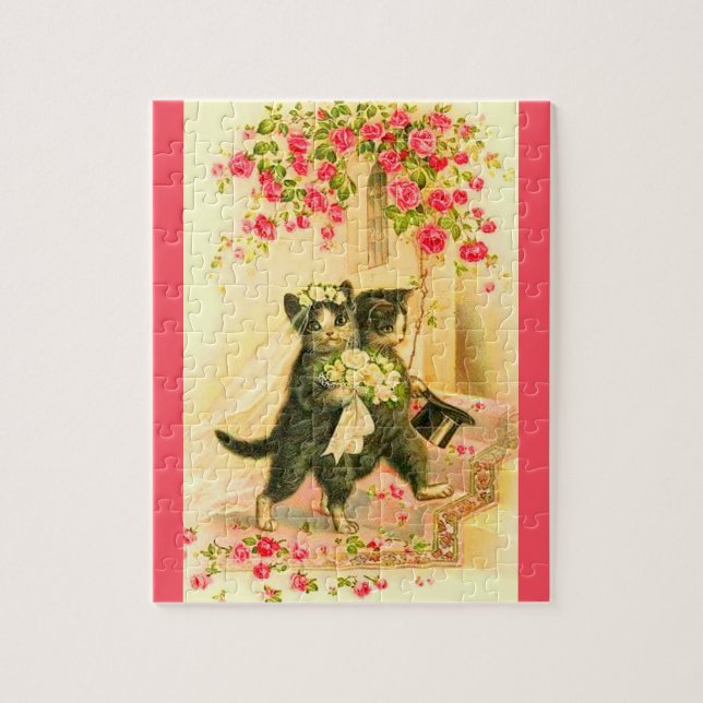 Puzzle jeune mariée de kitten (Vertical)