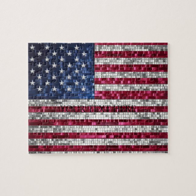 Puzzle Jigsaw Puzzle, Drapeau du Royaume-Uni personnalisé (Horizontal)