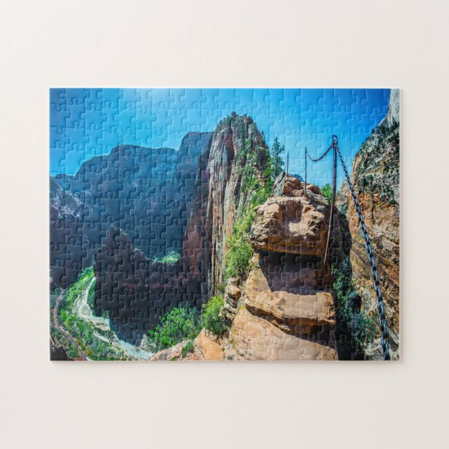 Puzzle Jigsaws Angels Landing Zion Utah. (Horizontal)