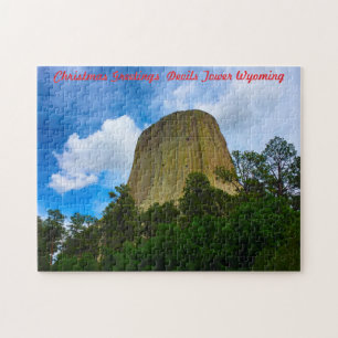 Puzzle Jigsaws Devils Tower Wyoming États-Unis.