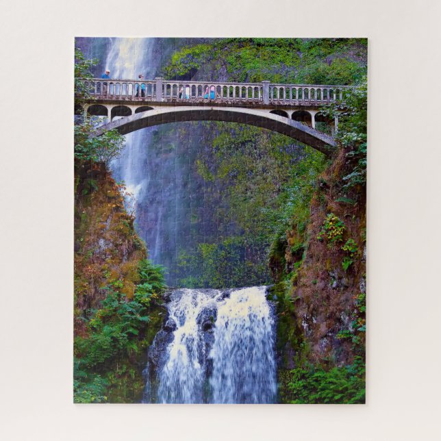 Puzzle Jigsaws Multnomah Falls Columbia River. (Vertical)