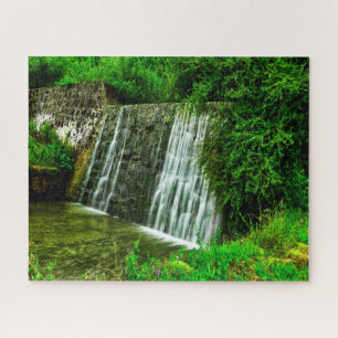 Puzzle Jigsaws Poland Malopolska Lukowica Waterfall.