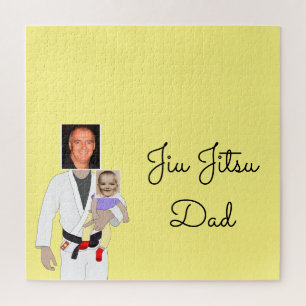 Puzzle Jiu Jitsu papa photos personnalisées et texte manu