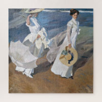 Joaquin Sorolla - Femmes marchant sur la plage