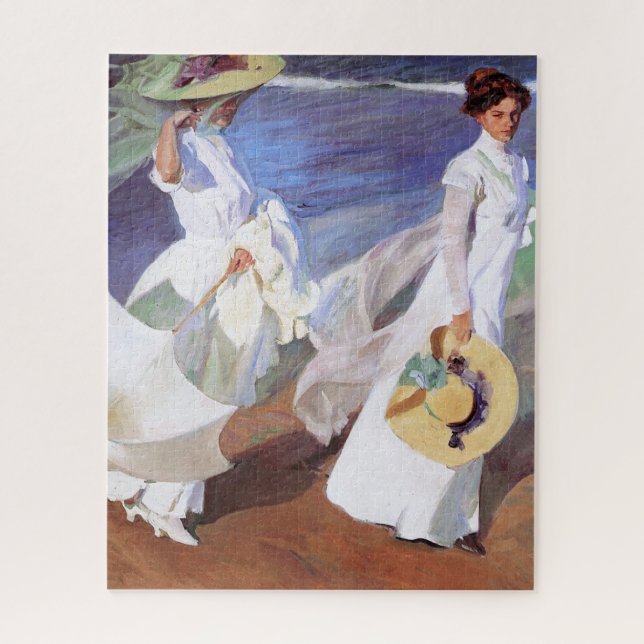 Puzzle Joaquin Sorolla Femmes Promenade Plage (Vertical)