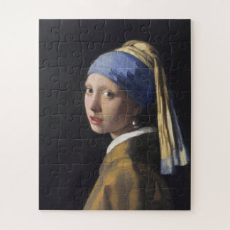 Puzzle Johannes Vermeer - La fille avec une perle à oreil