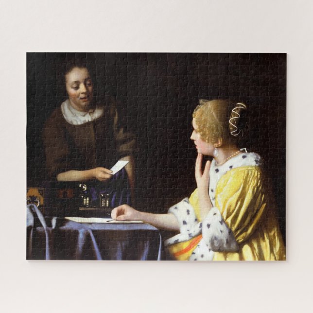 Puzzle Johannes Vermeer - Maîtresse et domestique (Horizontal)